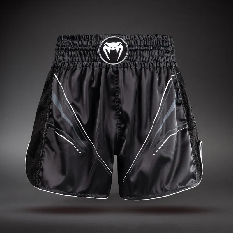 Venum Streamline Muay Thai Shorts - Black/White