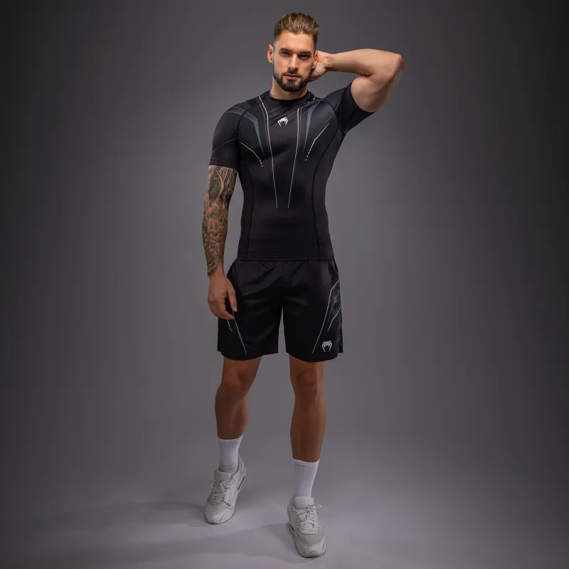 Venum Streamline Short Sleeve Rashguard - Black/White - Image 3