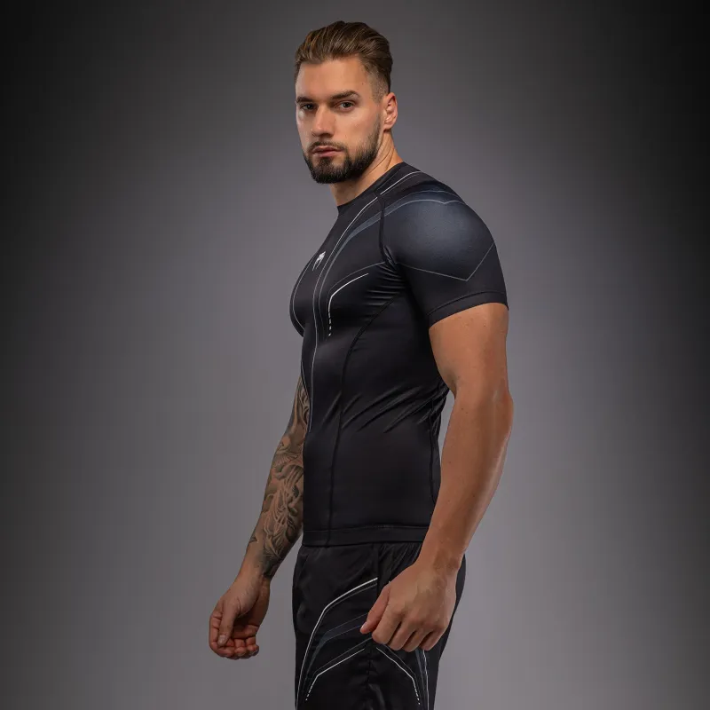 Venum Streamline Short Sleeve Rashguard - Black/White - Image 4