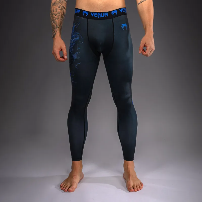 Venum Thunder Dragon Spats - Black/Royal Blue