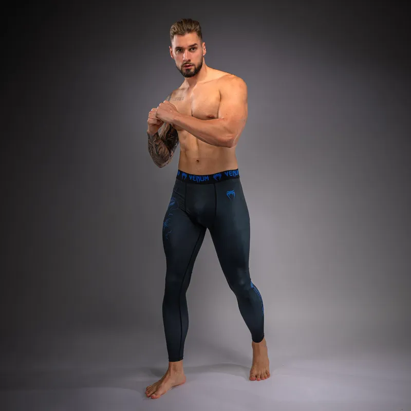 Venum Thunder Dragon Spats - Black/Royal Blue - Image 2