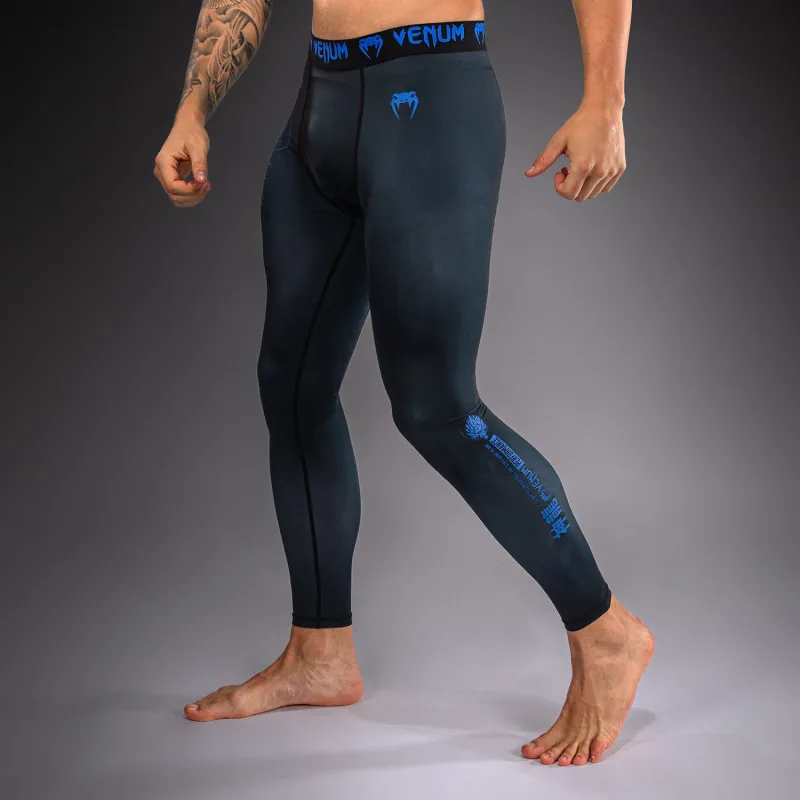Venum Thunder Dragon Spats - Black/Royal Blue - Image 3