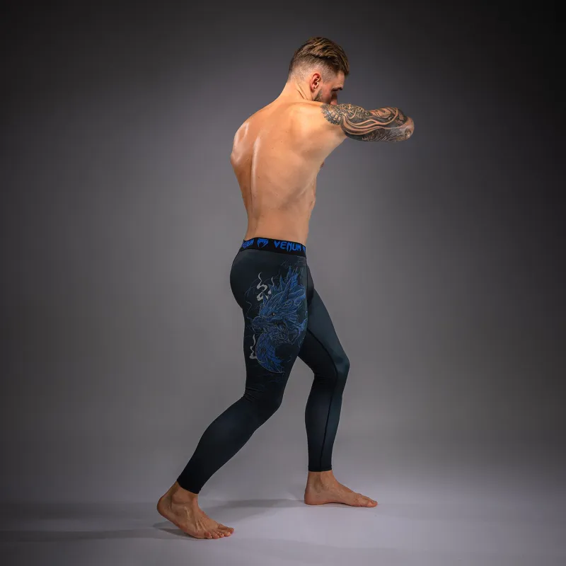Venum Thunder Dragon Spats - Black/Royal Blue - Image 5
