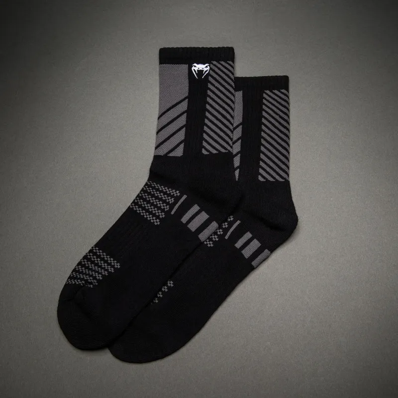 Venum Vector Crew Socks 3 Pack - Black/Grey - Image 4