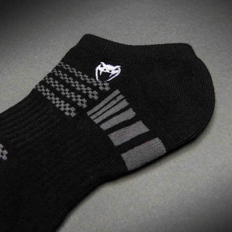 Venum Vector No-Show Socks - Black/Grey - Image 4