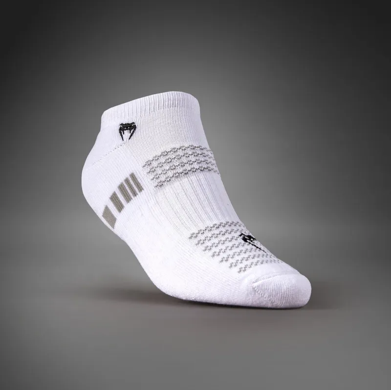 Venum Vector No-Show Socks - White/Grey - Image 3