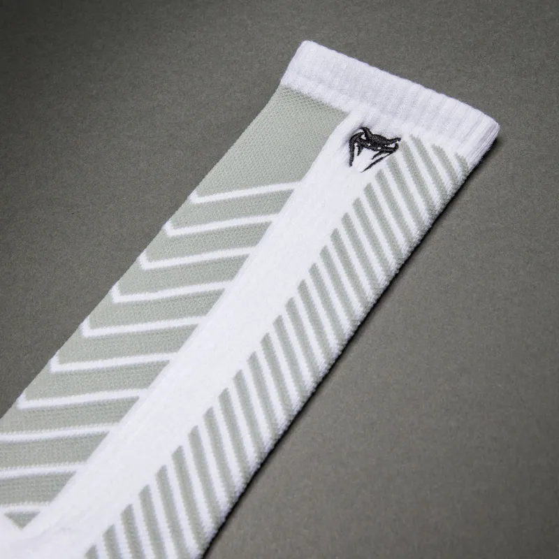 Venum Vector Over-the-Calf Socks - White/Grey - Image 3