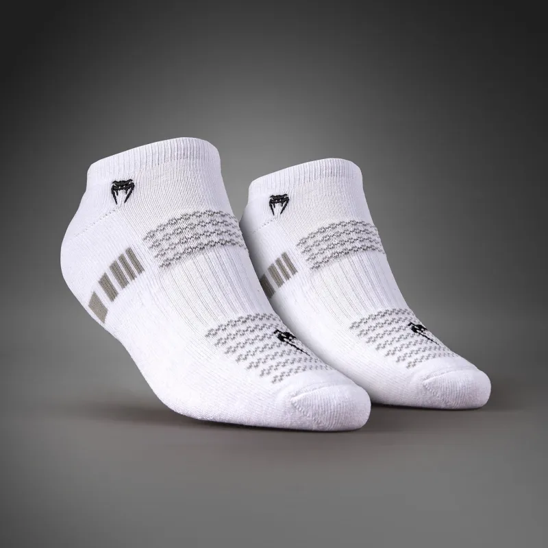 Venum Vector No-Show Socks 3 Pack - White/Grey - Image 2