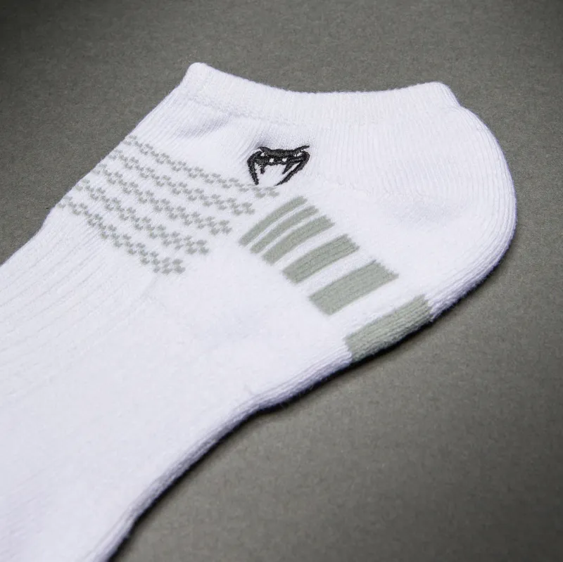 Venum Vector No-Show Socks 3 Pack - White/Grey - Image 4