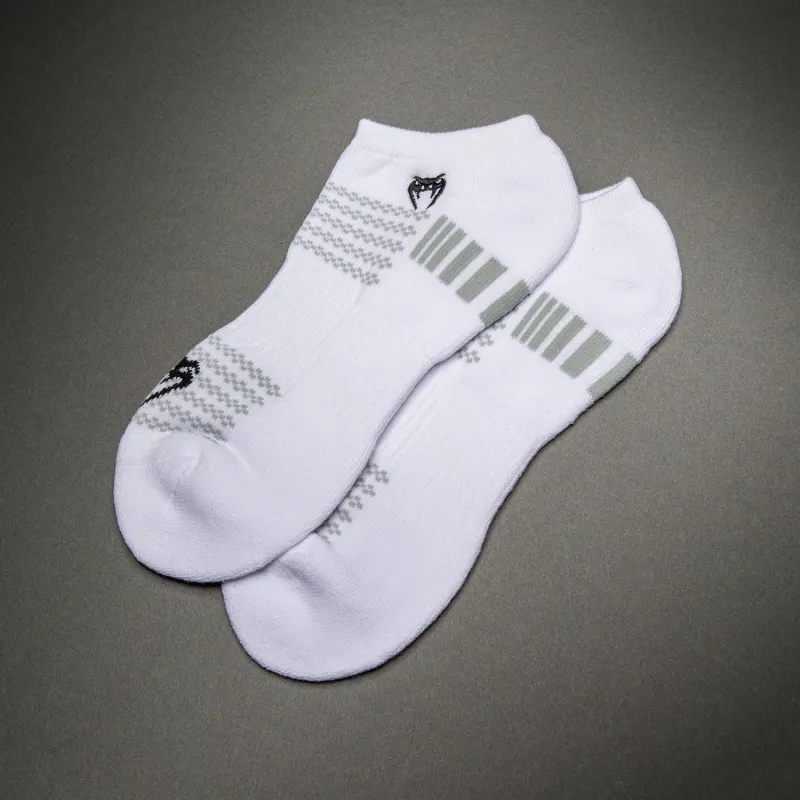 Venum Vector No-Show Socks 3 Pack - White/Grey - Image 5
