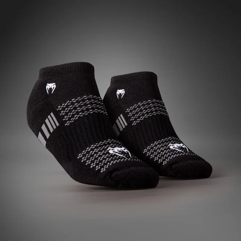 Venum Vector No-Show Socks 3 Pack - Black/Grey - Image 2