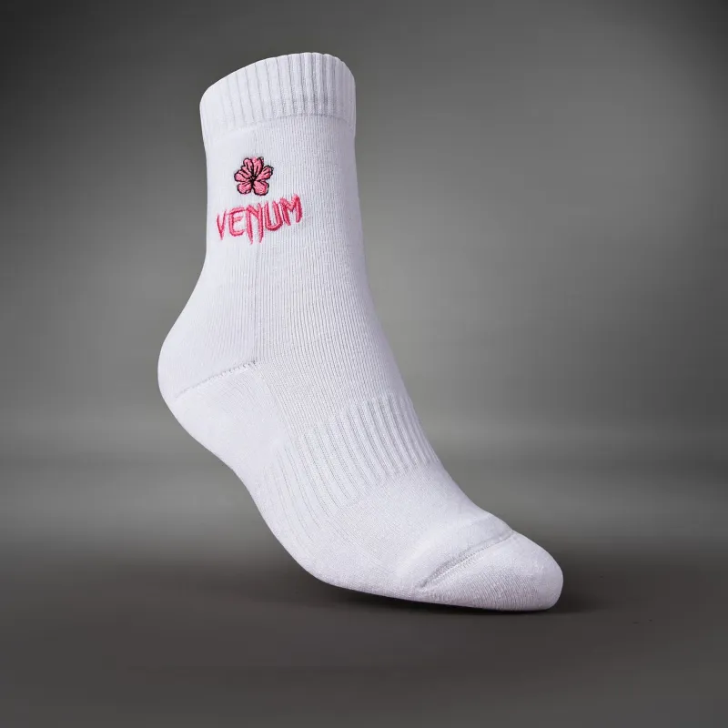 Venum Vector Women's Crew Socks - White - Image 2