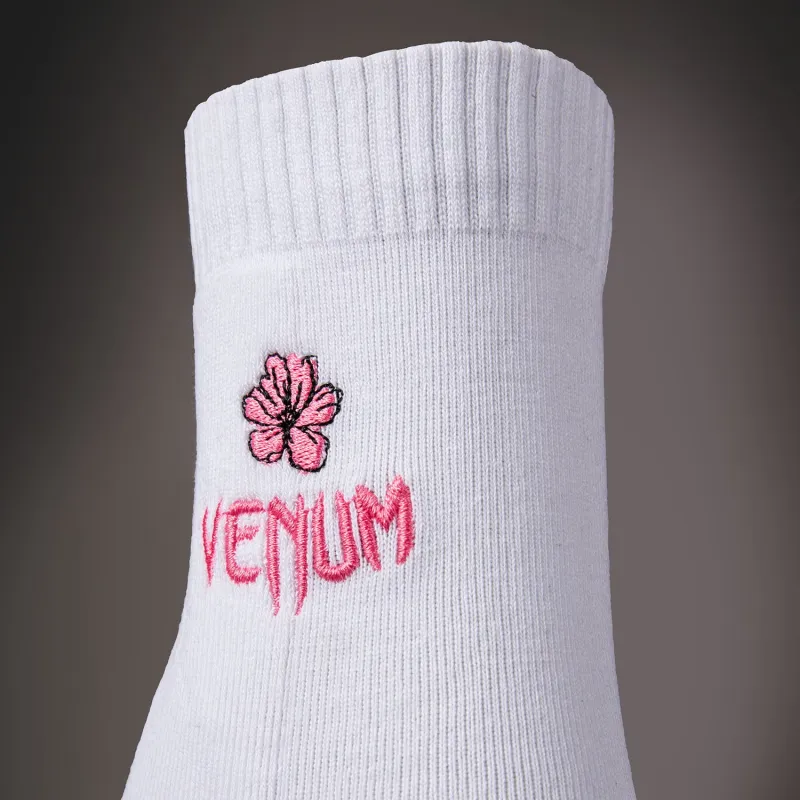 Venum Vector Women's Crew Socks - White - Image 3