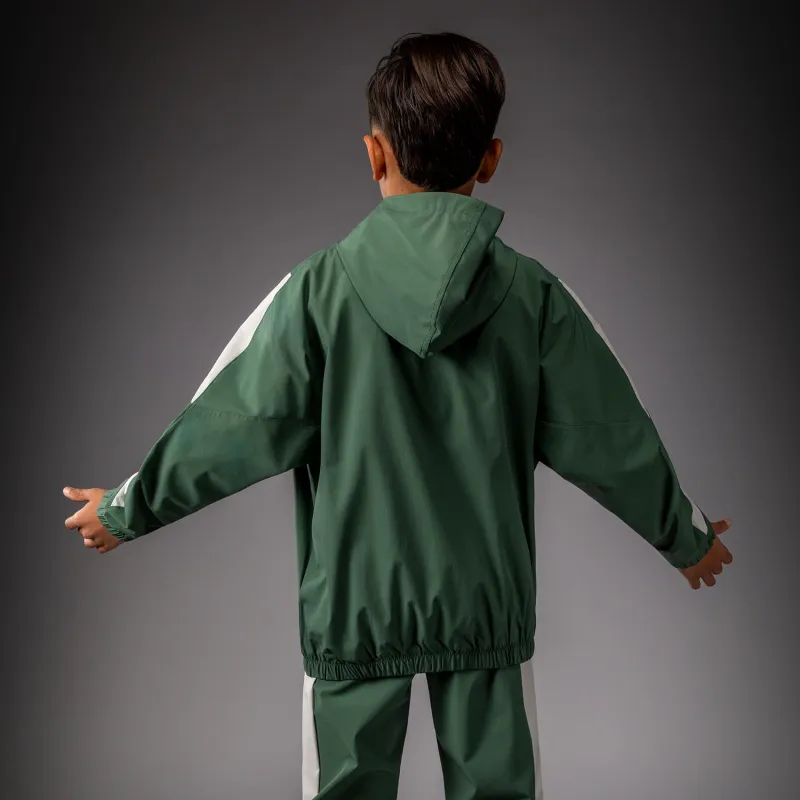 Venum Vectra Kids Track Jackets - Forest Green/ Off White - Image 5