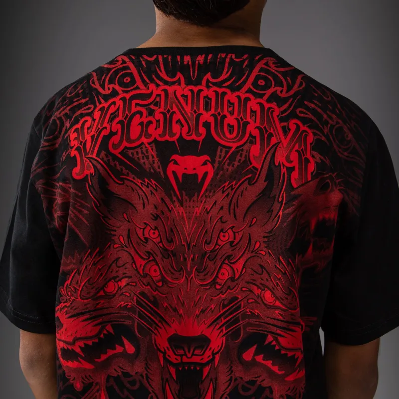 Venum Wolf Atak Kids T-Shirt - Black/Red - Image 5