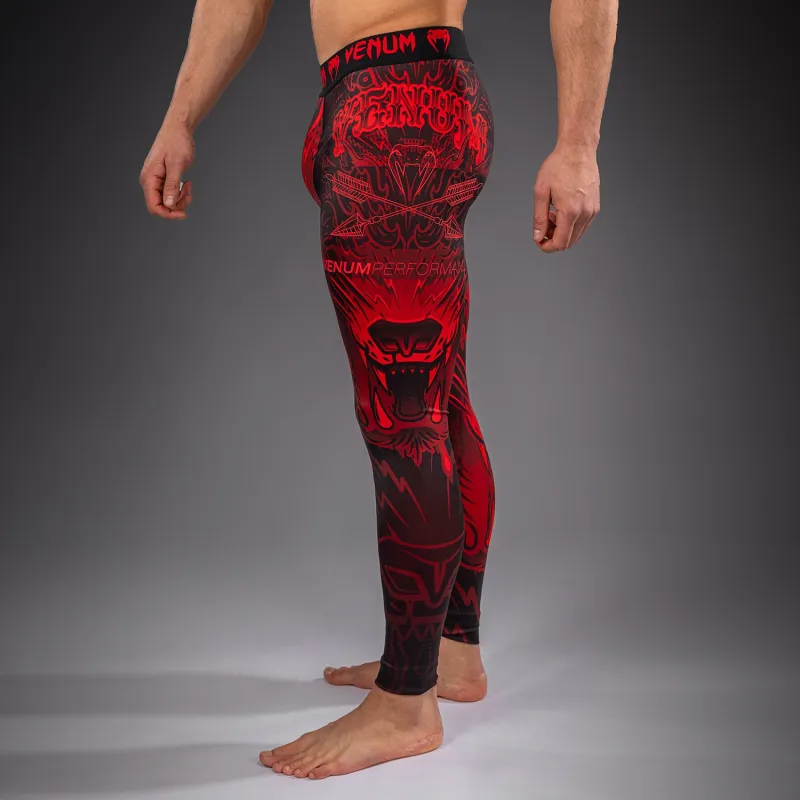 Venum Wolf Atak Spats - Black/Red - Image 2