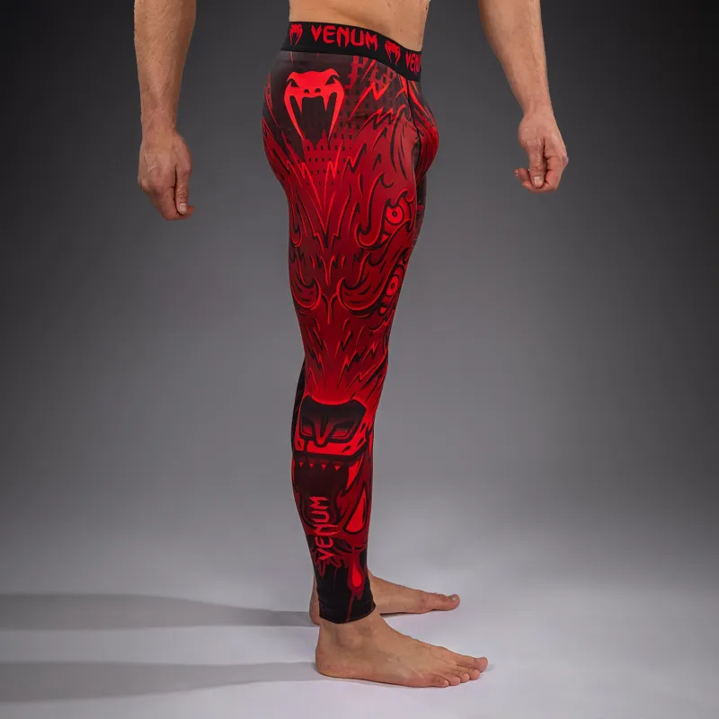 Venum Wolf Atak Spats - Black/Red - Image 3