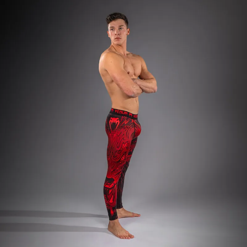 Venum Wolf Atak Spats - Black/Red - Image 5