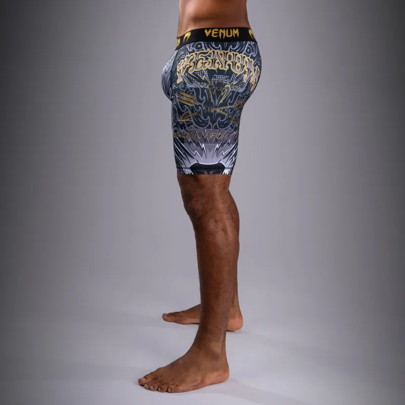 Venum Wolf Atak Vale Tudo Shorts - Black/Grey - Image 3