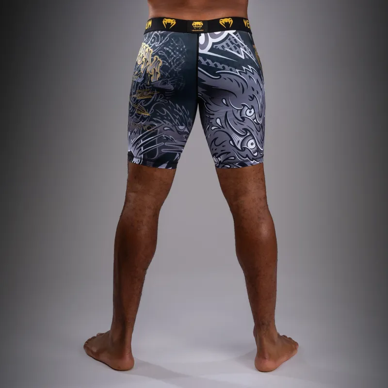 Venum Wolf Atak Vale Tudo Shorts - Black/Grey - Image 4