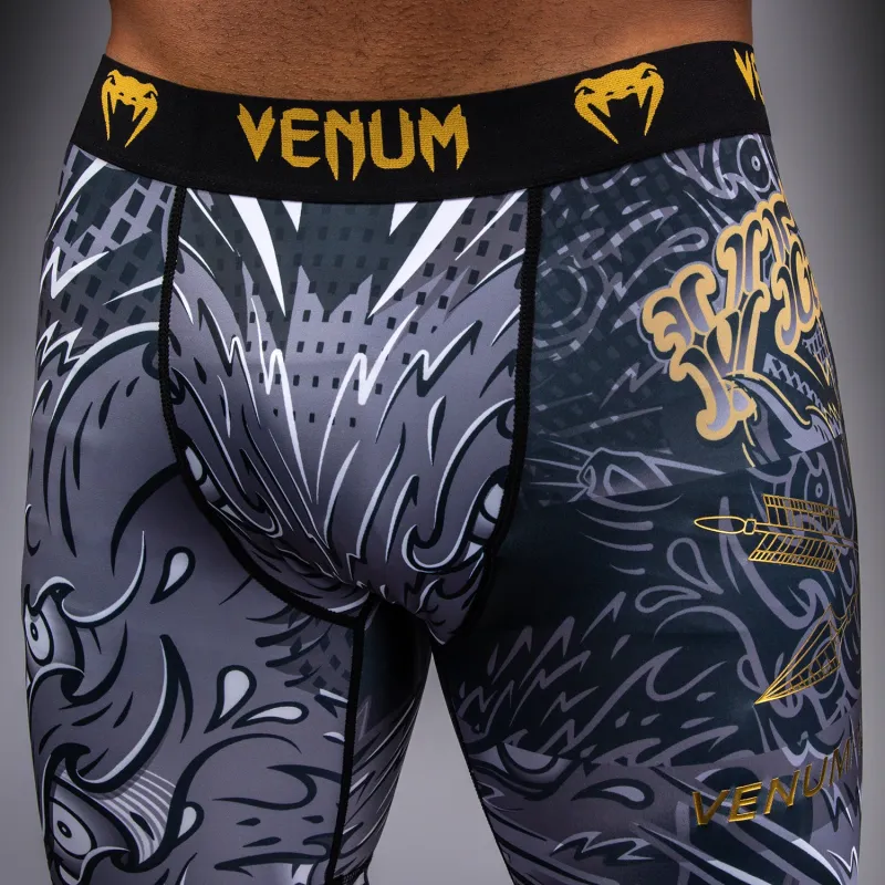 Venum Wolf Atak Vale Tudo Shorts - Black/Grey - Image 5
