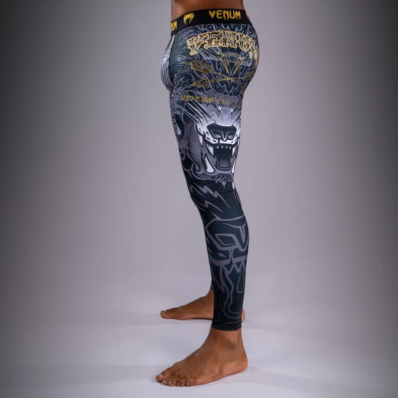 Venum Wolf Atak Spats - Black/Grey - Image 3