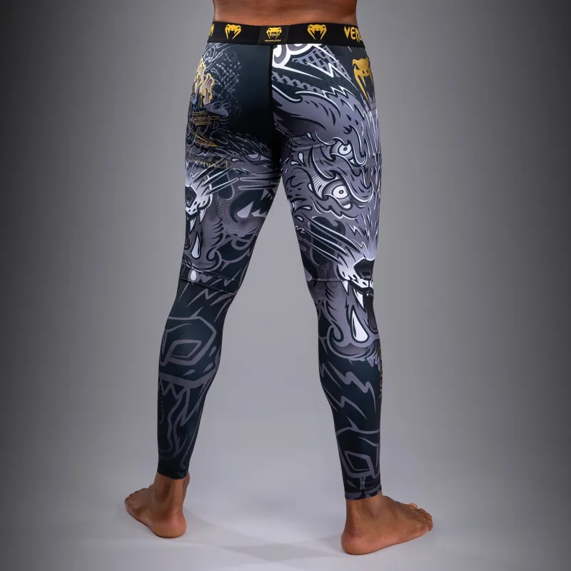Venum Wolf Atak Spats - Black/Grey - Image 4