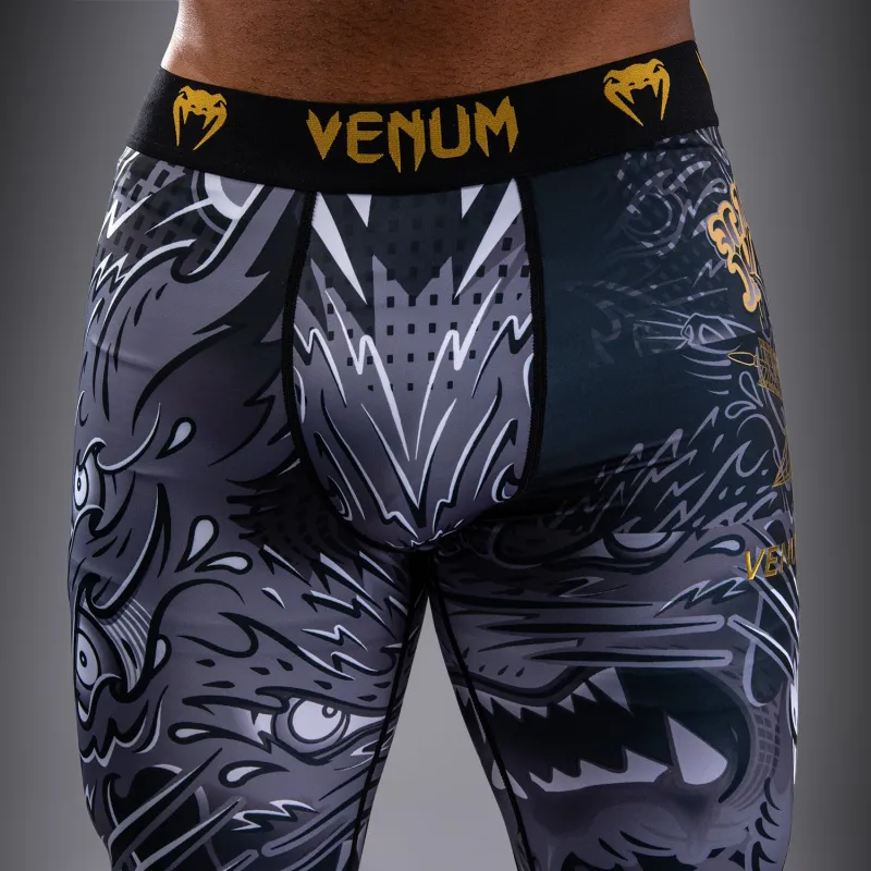 Venum Wolf Atak Spats - Black/Grey - Image 5