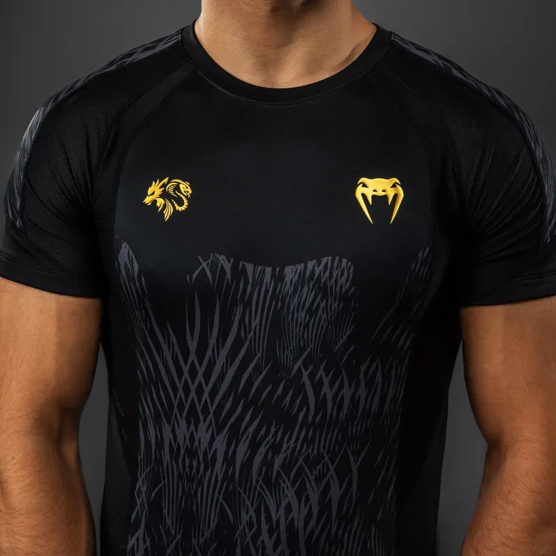 Venum x Chimaev Rashguards - Black/Grey - Image 4