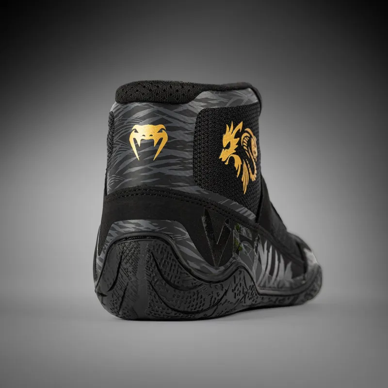 Venum x Chimaev Wrestling Shoes - Black/Grey - Image 3