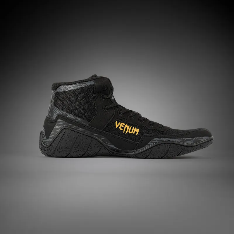 Venum x Chimaev Wrestling Shoes - Black/Grey - Image 5