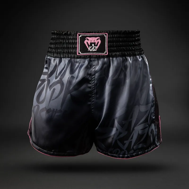Venum x Kaz Muay Thai Shorts - Black