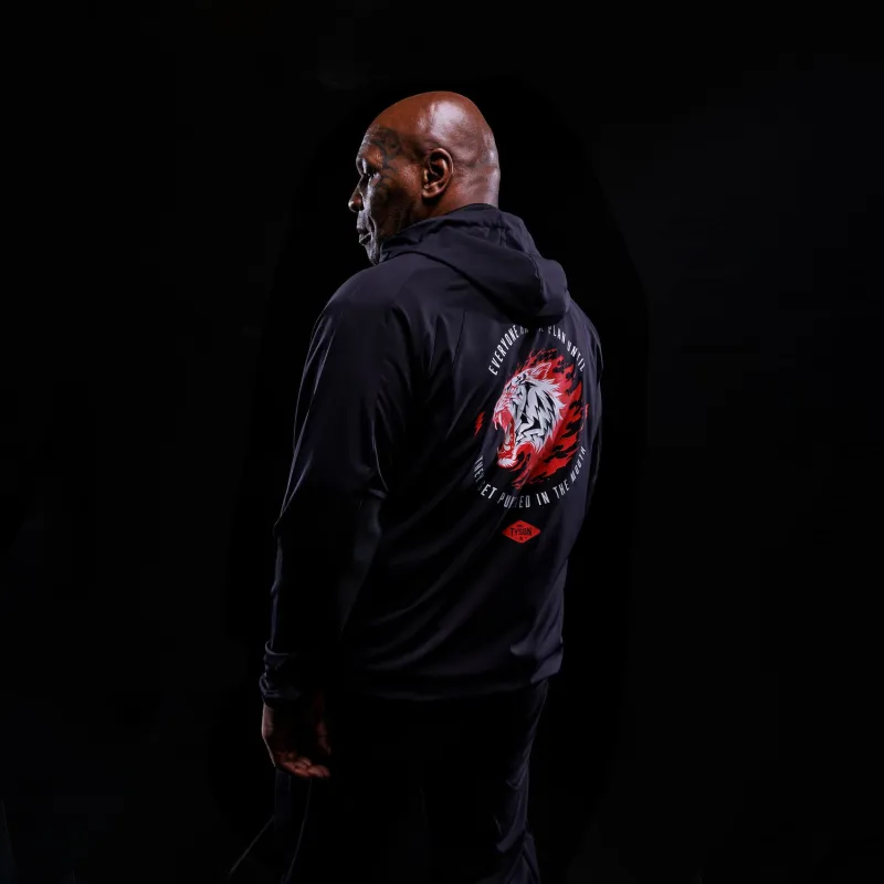 Venum x Mike Tyson Tiger Track Jacket - Deep Deep Black/Intense Red - Image 3