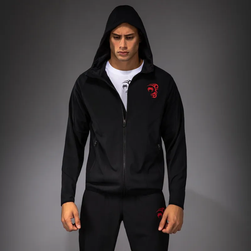 Venum x Mike Tyson Tiger Track Jacket - Deep Deep Black/Intense Red - Image 4