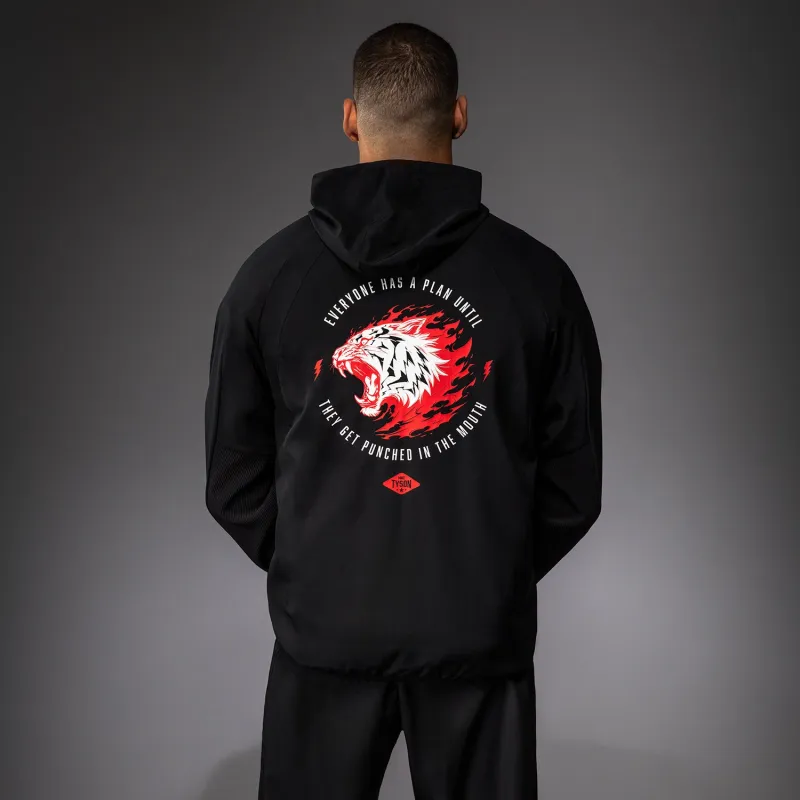Venum x Mike Tyson Tiger Track Jacket - Deep Deep Black/Intense Red - Image 5