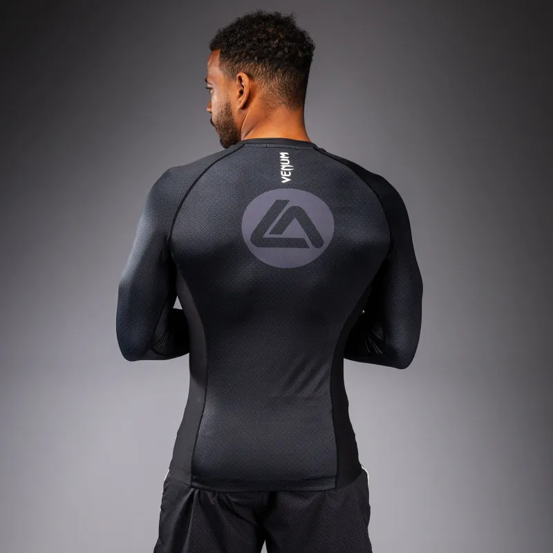 Venum x Roger Gracie Academy Long Sleeve Rashguard - Black - Image 3