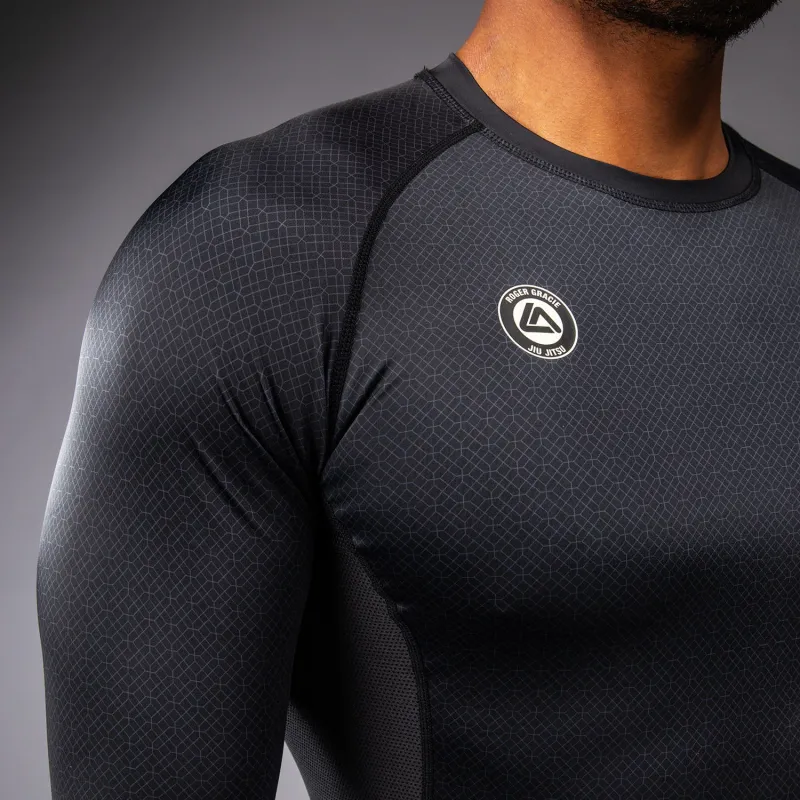 Venum x Roger Gracie Academy Long Sleeve Rashguard - Black - Image 4