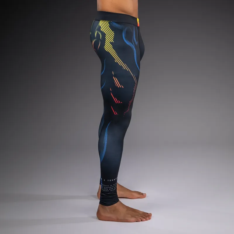 Venum x TEKKEN 8 Spats - Yoshimitsu - Black/Orange - Image 3
