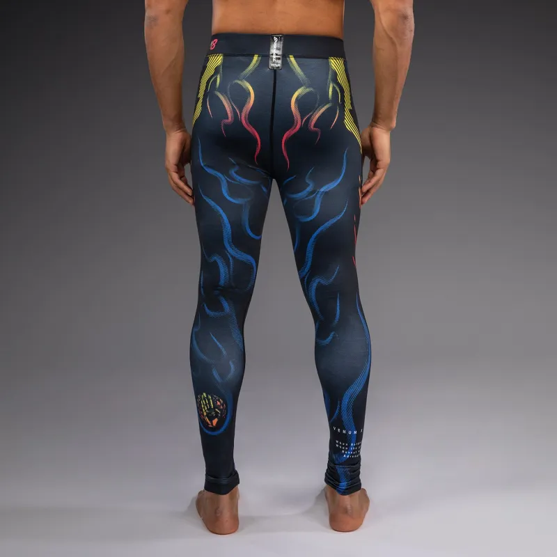 Venum x TEKKEN 8 Spats - Yoshimitsu - Black/Orange - Image 4