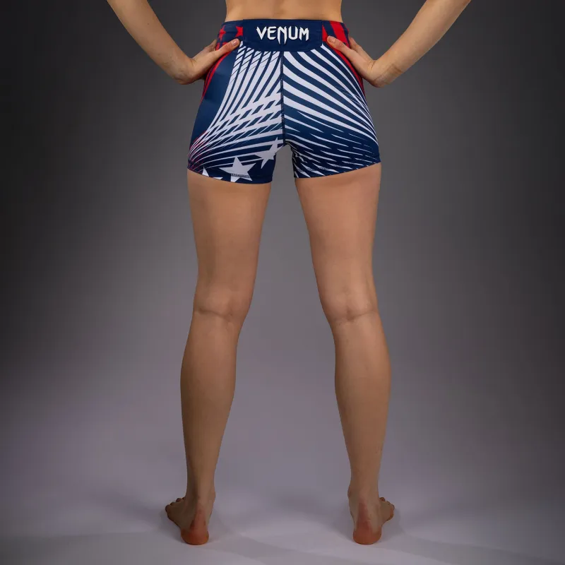 Women's Official UFC Freedom 250 by Venum Blue Personalized Authentic Short Fit Vale Tudo Short - Image 5