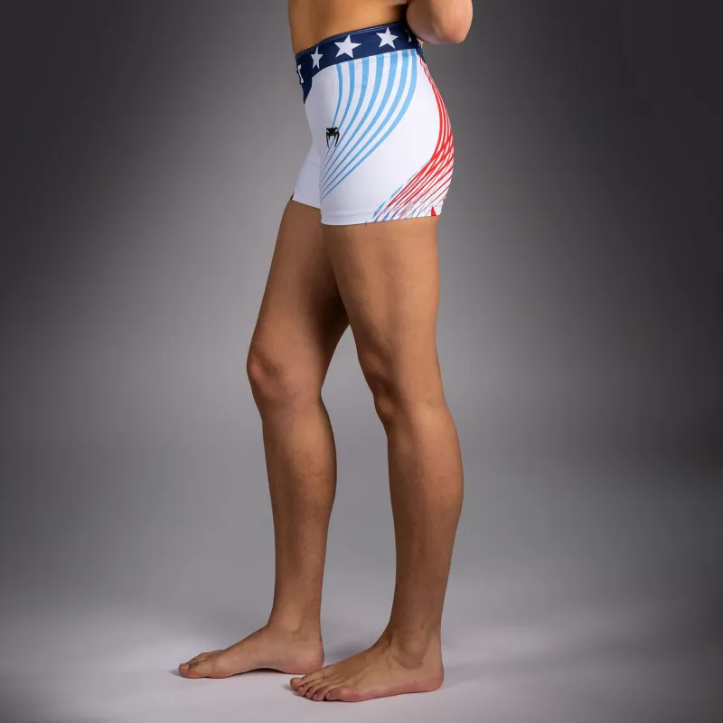 Women's Official UFC Freedom 250 by Venum White Authentic Short Fit Vale Tudo Short - Image 5