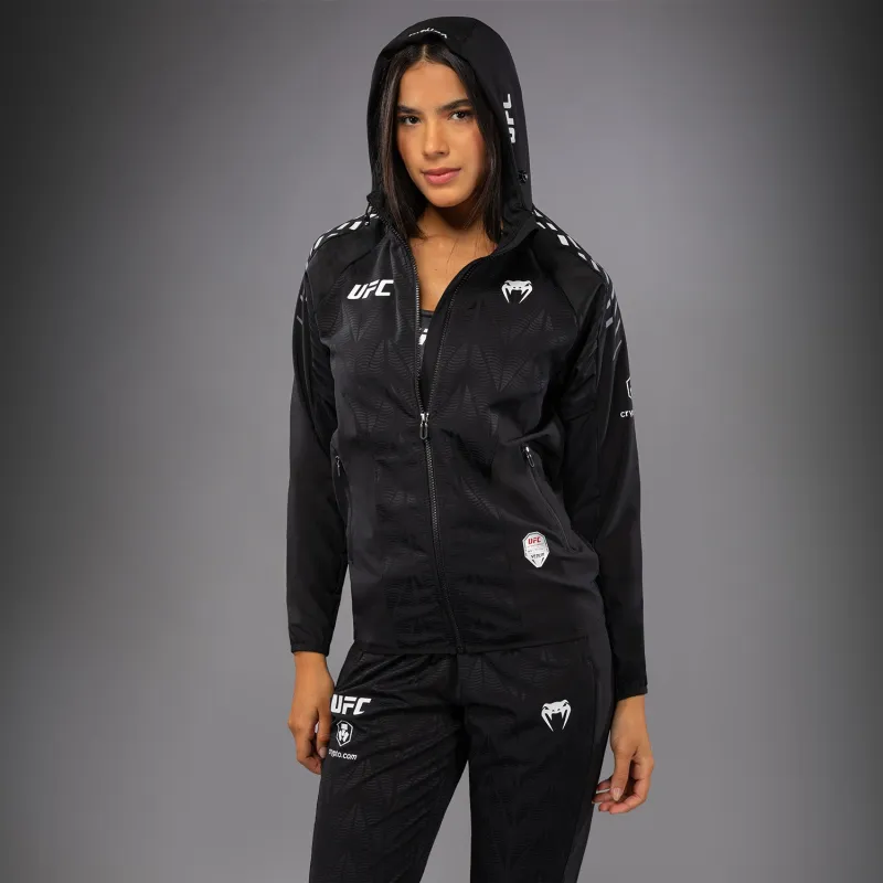 Women's UFC Zenith by Venum Black Authentic Fight Night Walkout Hoodie - Image 3