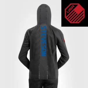 Women's UFC Zenith by Venum Black Authentic Fight Night Walkout Hoodie - Steveson