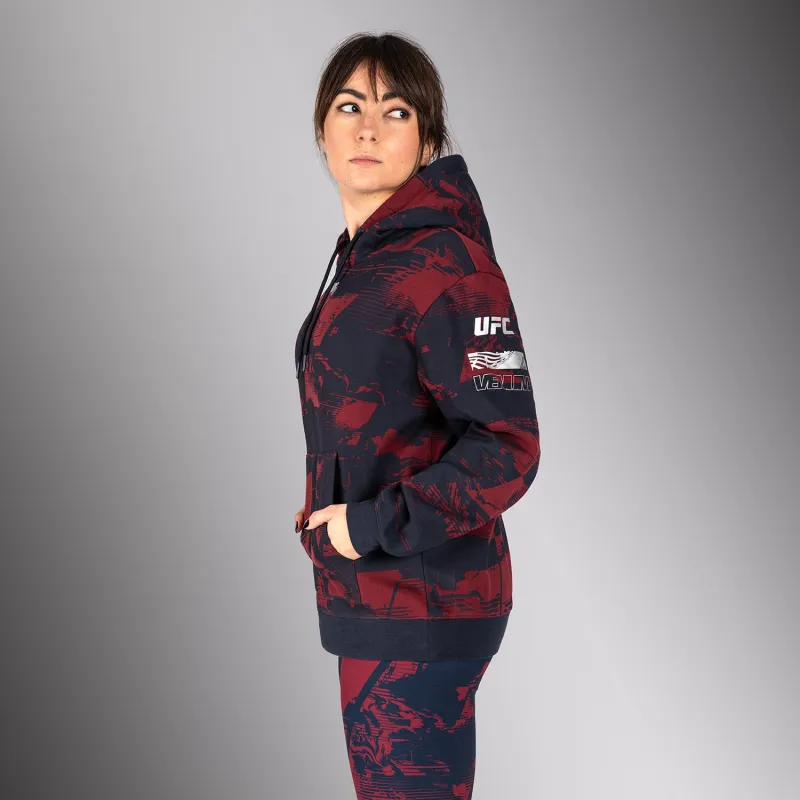 Women's UFC Zenith by Venum Burgundy Authentic Fight Week Pullover Hoodie - Image 2