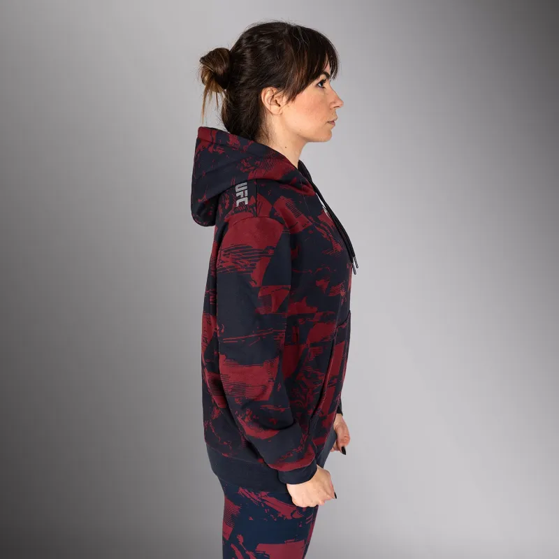 Women's UFC Zenith by Venum Burgundy Authentic Fight Week Pullover Hoodie - Image 3