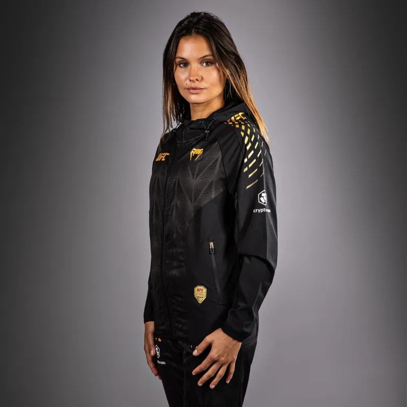 Women's UFC Zenith by Venum Champion Authentic Fight Night Walkout Hoodie Personalized - Image 3