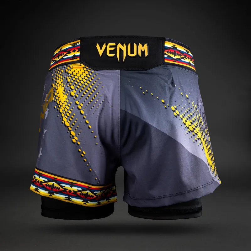 Women’s UFC Unrivaled by Venum Black Julianna Peña Short Fit Fight Short - Image 4