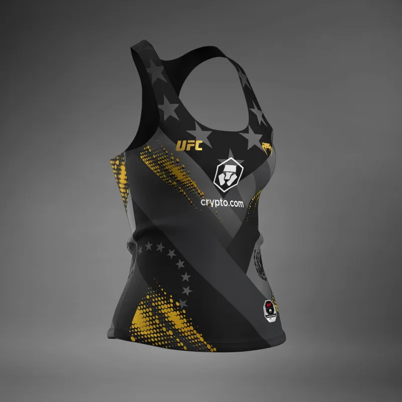 Women’s UFC Unrivaled by Venum Black Julianna Peña Sports Long Bra - Image 4
