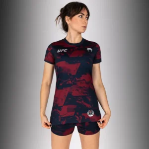 Women’s UFC Zenith by Venum Burgundy Authentic Fight Week Performance Short Sleeve T-Shirt