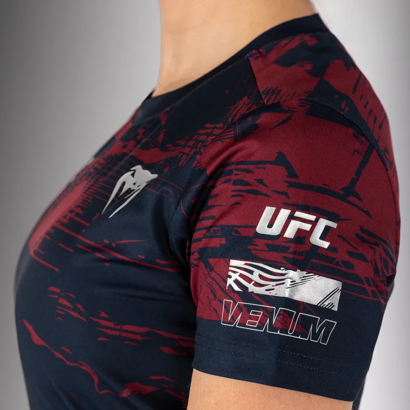 Women’s UFC Zenith by Venum Burgundy Authentic Fight Week Performance Short Sleeve T-Shirt - Image 5